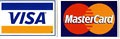 We accept Visa & MasterCard
